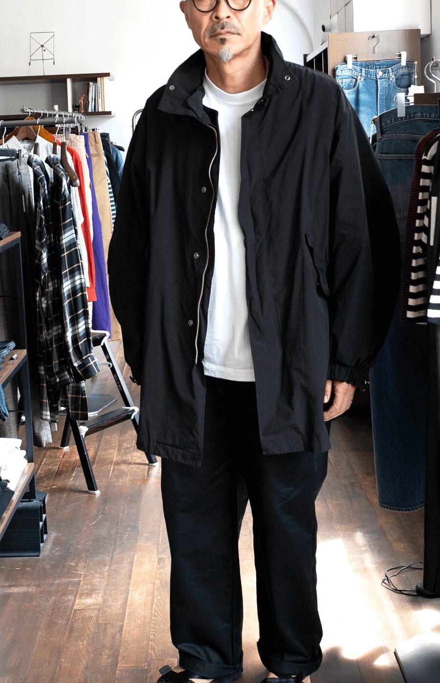 ATON AIR WEATHER SHORT MODS COAT | 大阪心斎橋のメンズ洋服の