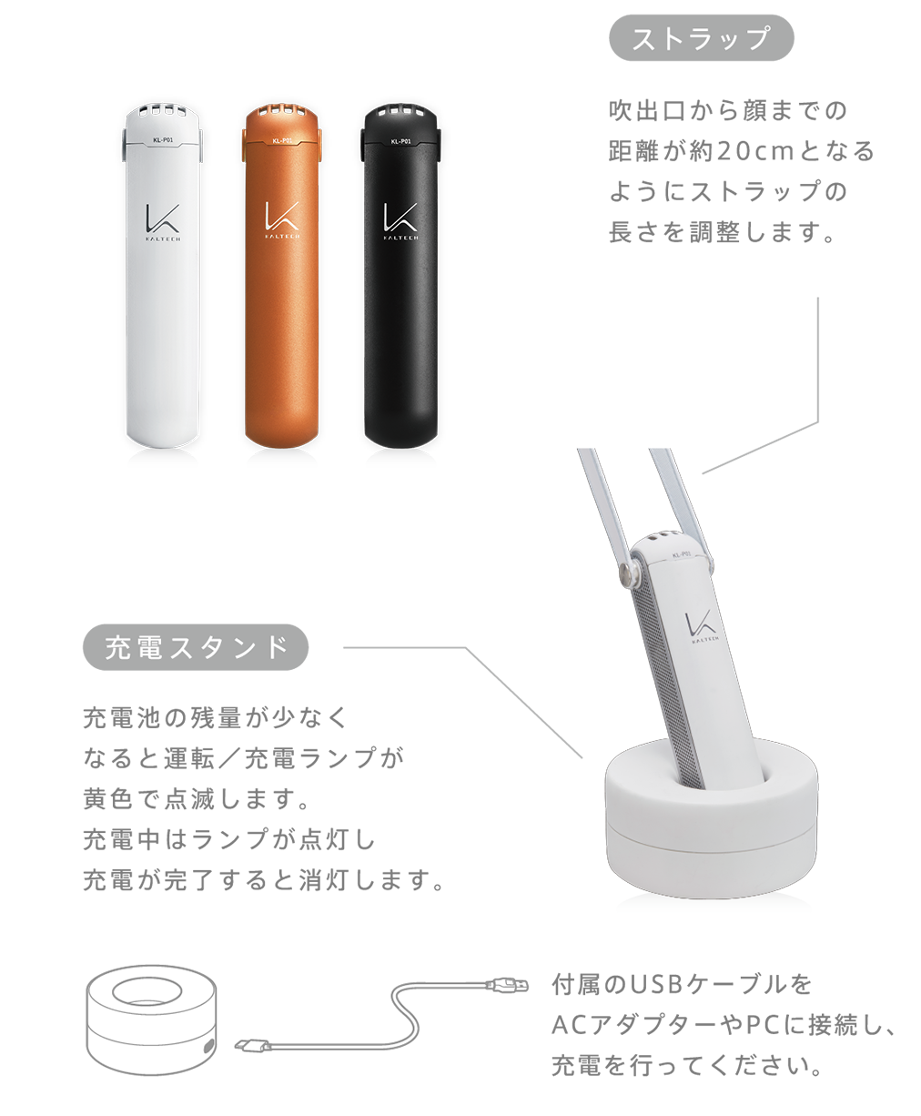 パーソナル空間除菌脱臭機(花粉フィルター搭載タイプ) MY AIR(ホワイト