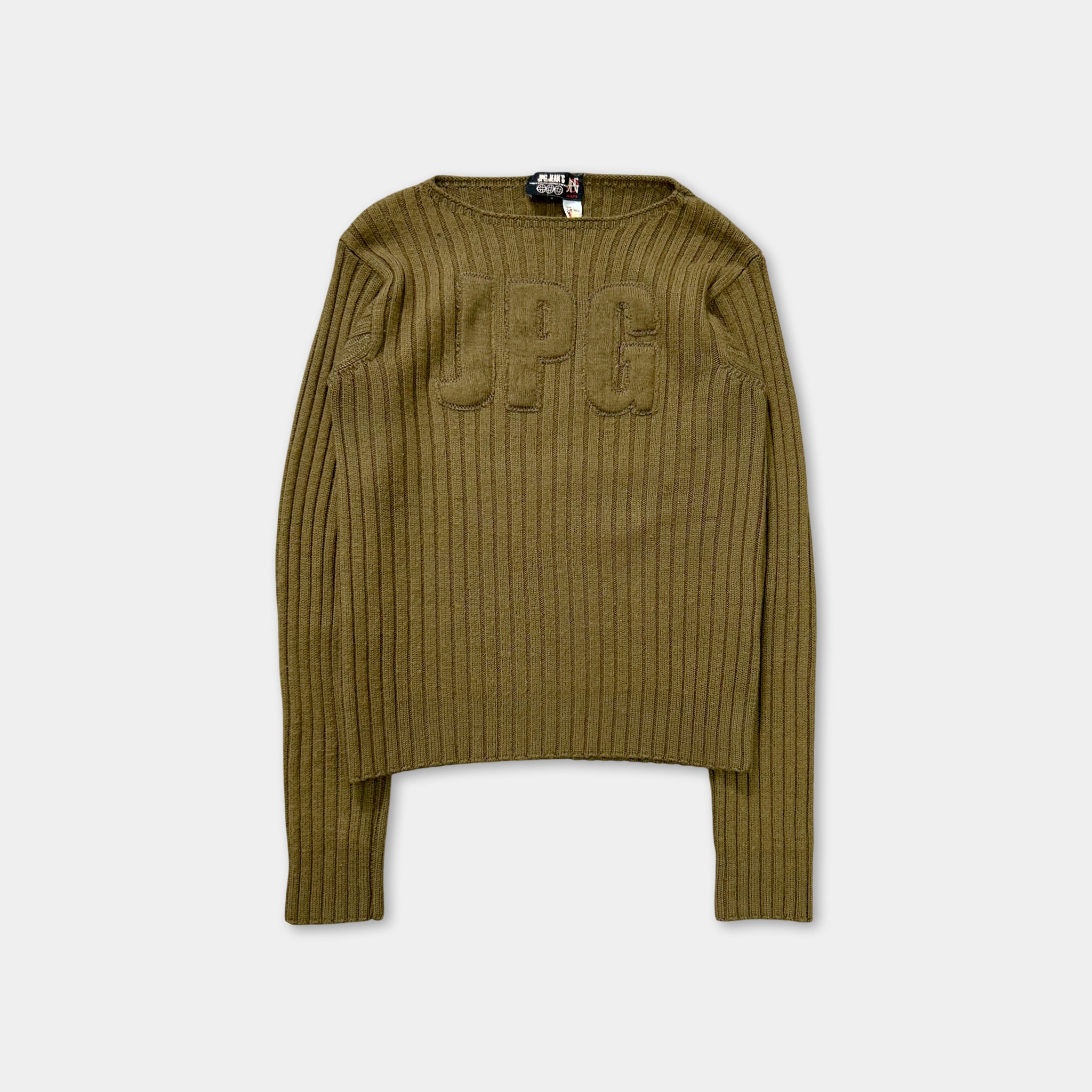 Jean Paul Gaultier 90s Green Khaki Knit Sweater – Yabang