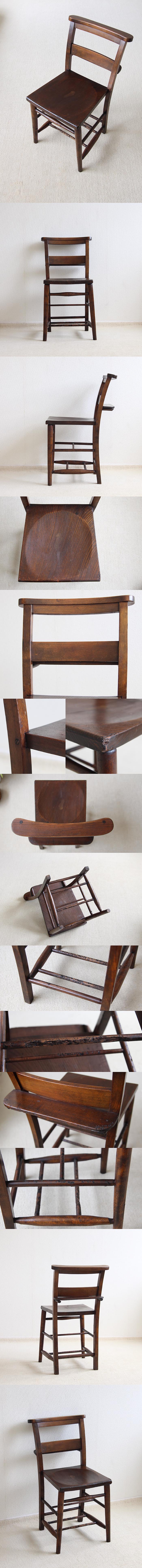 イギリス アンティーク チャーチチェア 教会椅子 K-651