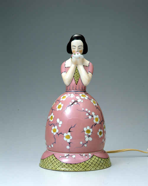 晴天送料無料時代物 1935年『オールドノリタケ』製貴婦人人形