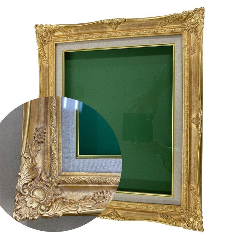 最高級】珍しいF15号です。ゴールド木製油彩額縁 最高級】珍しいF15号