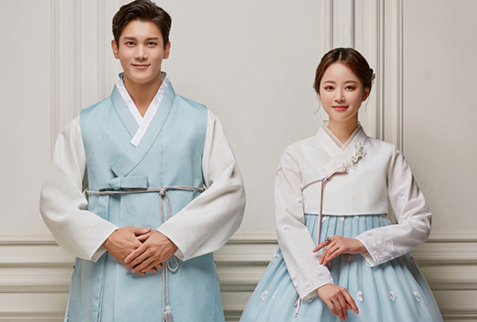 韓国 韓服 チマチョゴリ生地 幅110cm・90cm単位 緑 韓国生地 夢