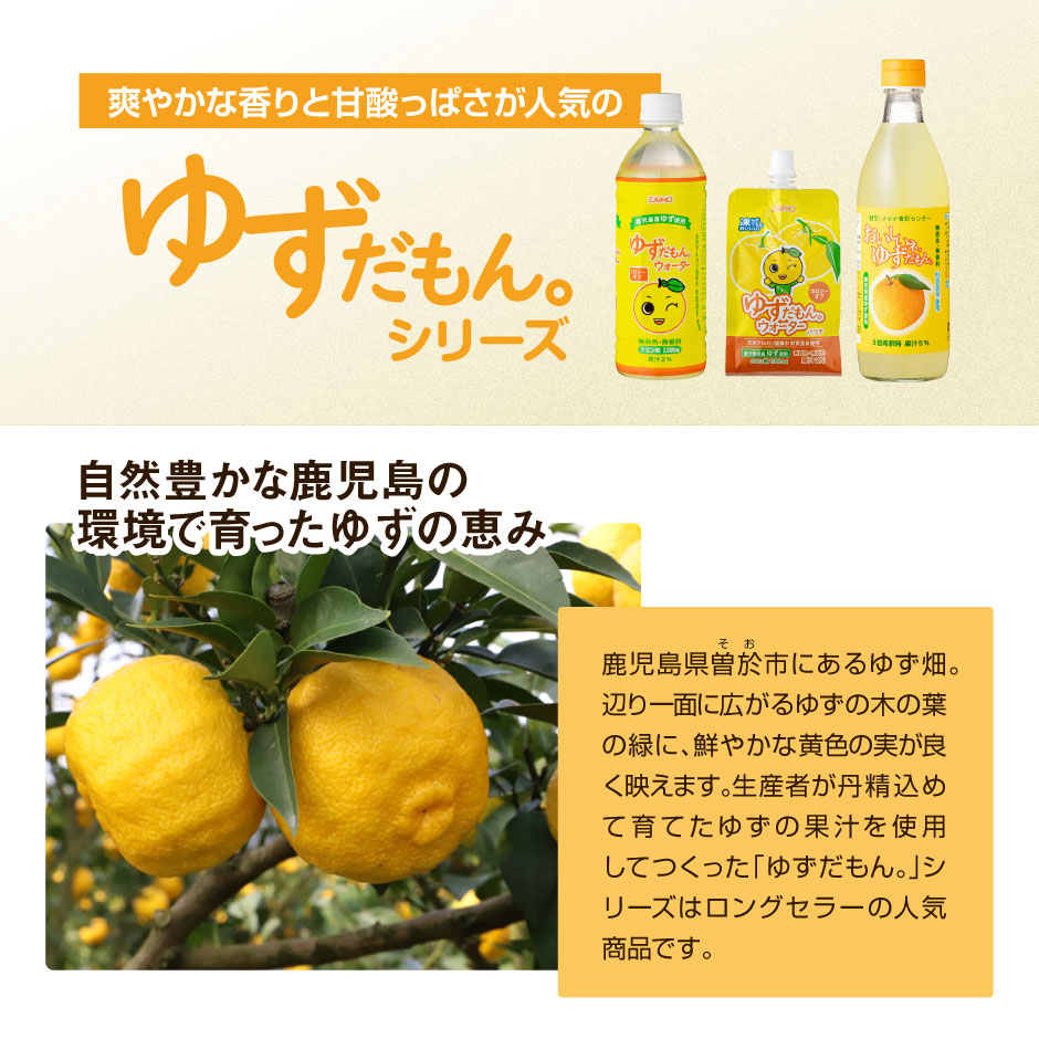 おいしいネ。ゆずだもん。希釈タイプ500ml×6本｜水・焼酎の財宝