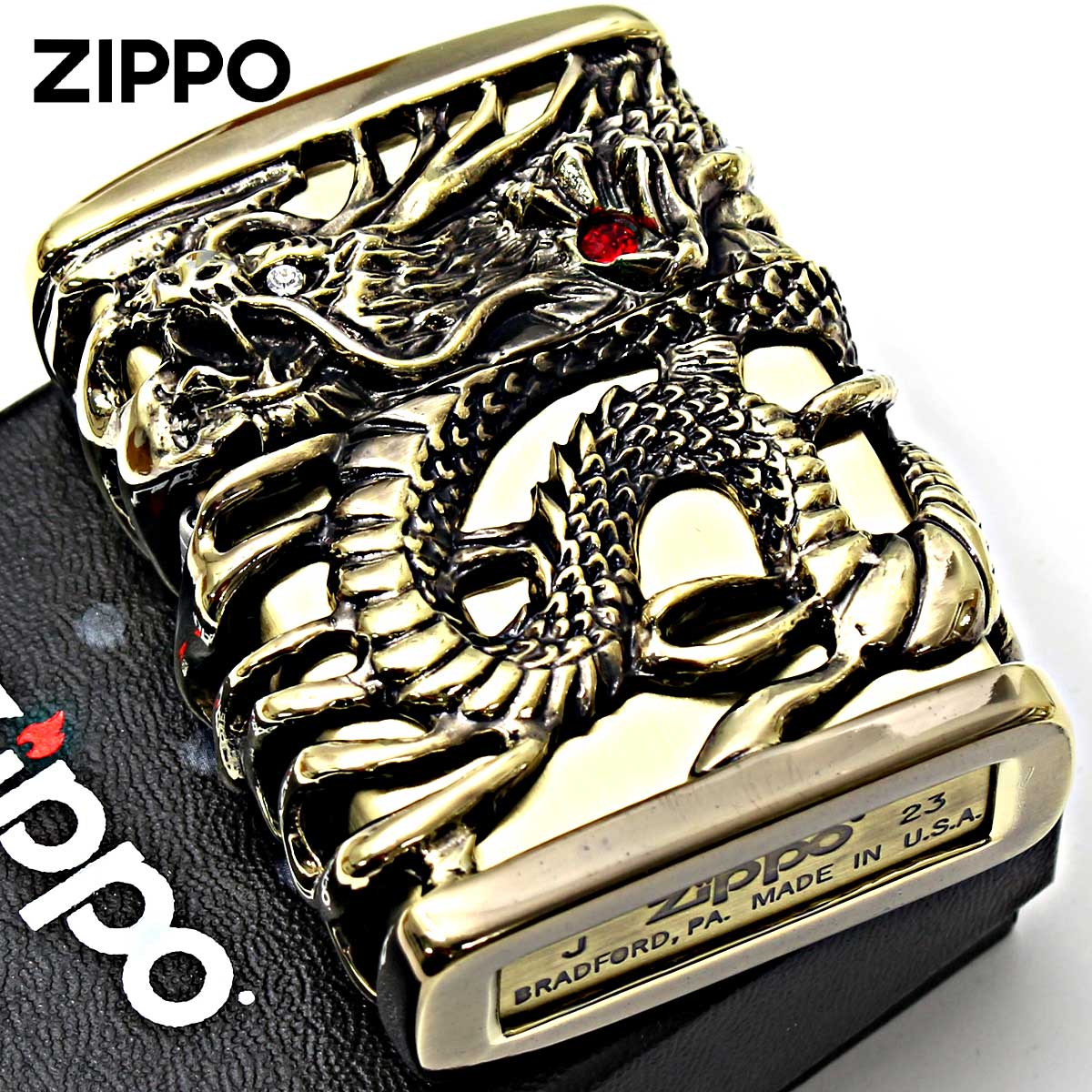 Zippo ジッポー フルメタル ジャケット 天龍 ドラゴン 二 TR-BSF