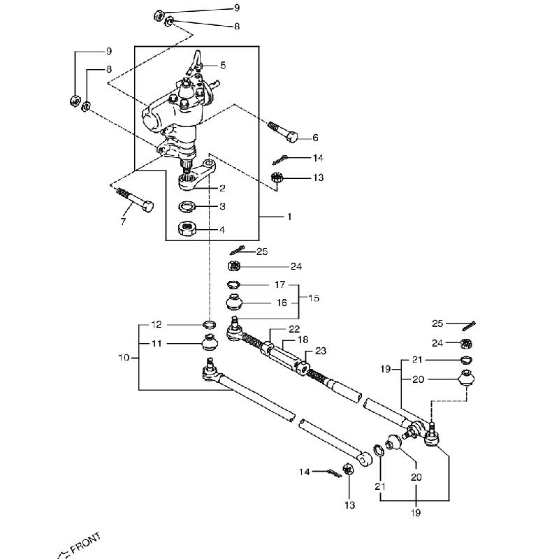 ステアリングユニット パワーステアリングアリ ジムニー JA11 B,H
