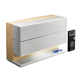 ウッドキャビネットによる上質なサウンドとインテリアにマッチする