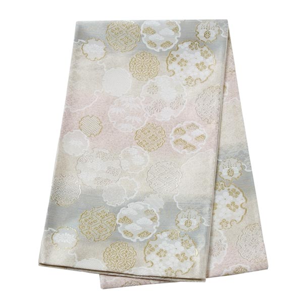 色留袖：E069 グレー 牡丹と菊に鶴☆| 色留袖レンタル │ 京都着物