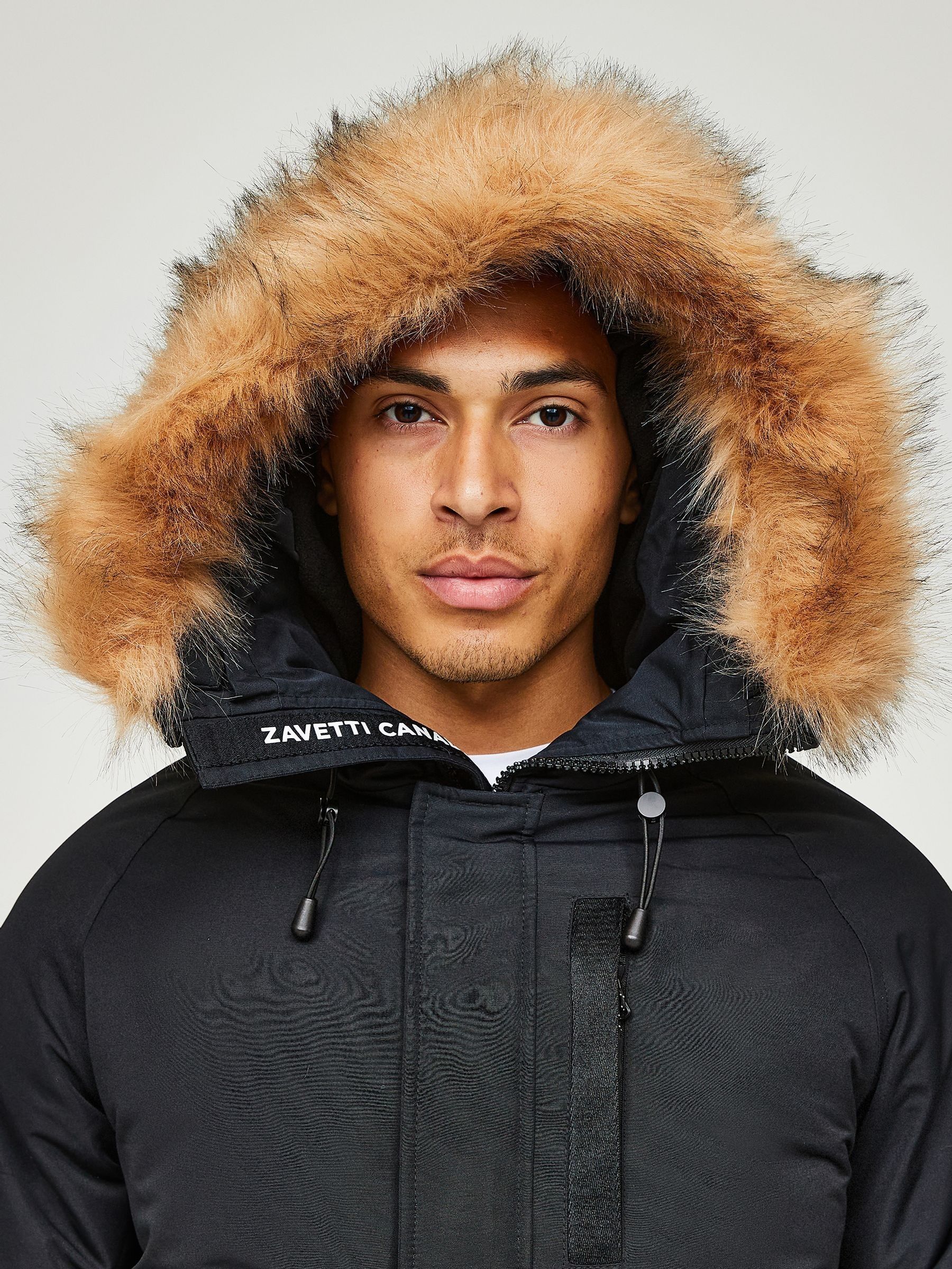 Buy Zavetti Canada Jet Black Abelli 2.0 Hooded Bomber Jacket from