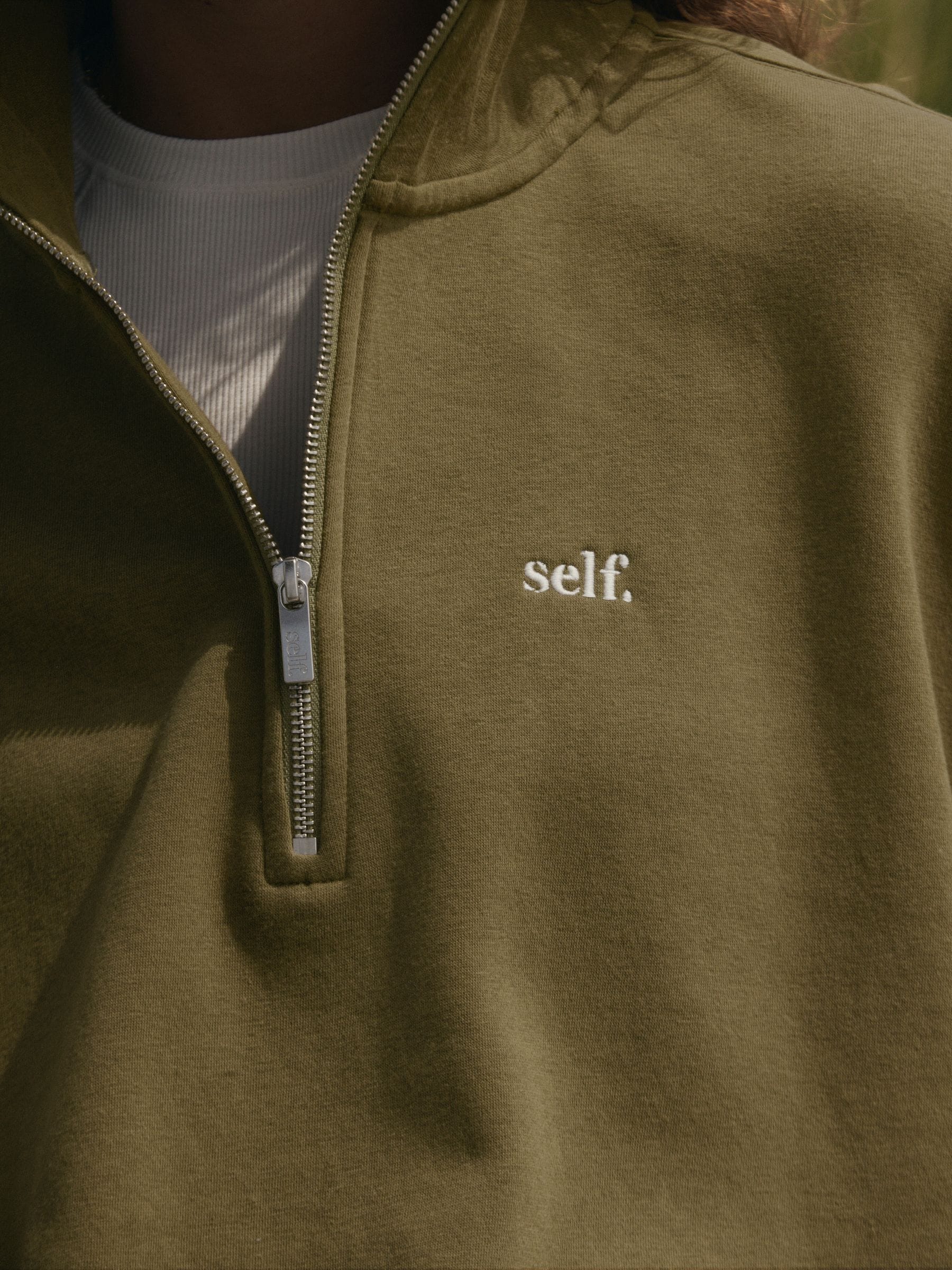 Buy self. Olive Green Half Zip Sweatshirt from Next USA