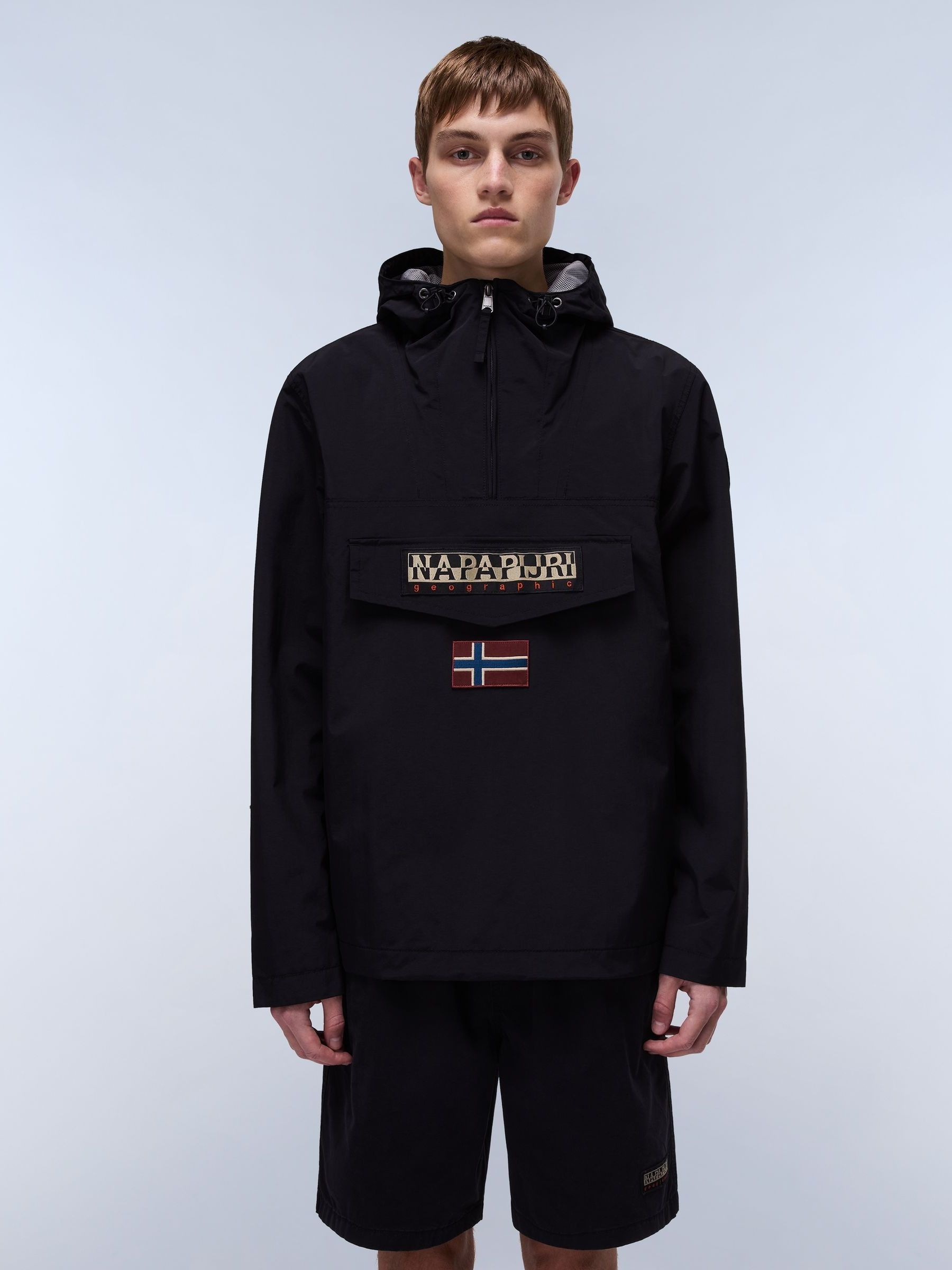Buy Napapijri Rainforest Summer Anorak Black Coat from Next USA