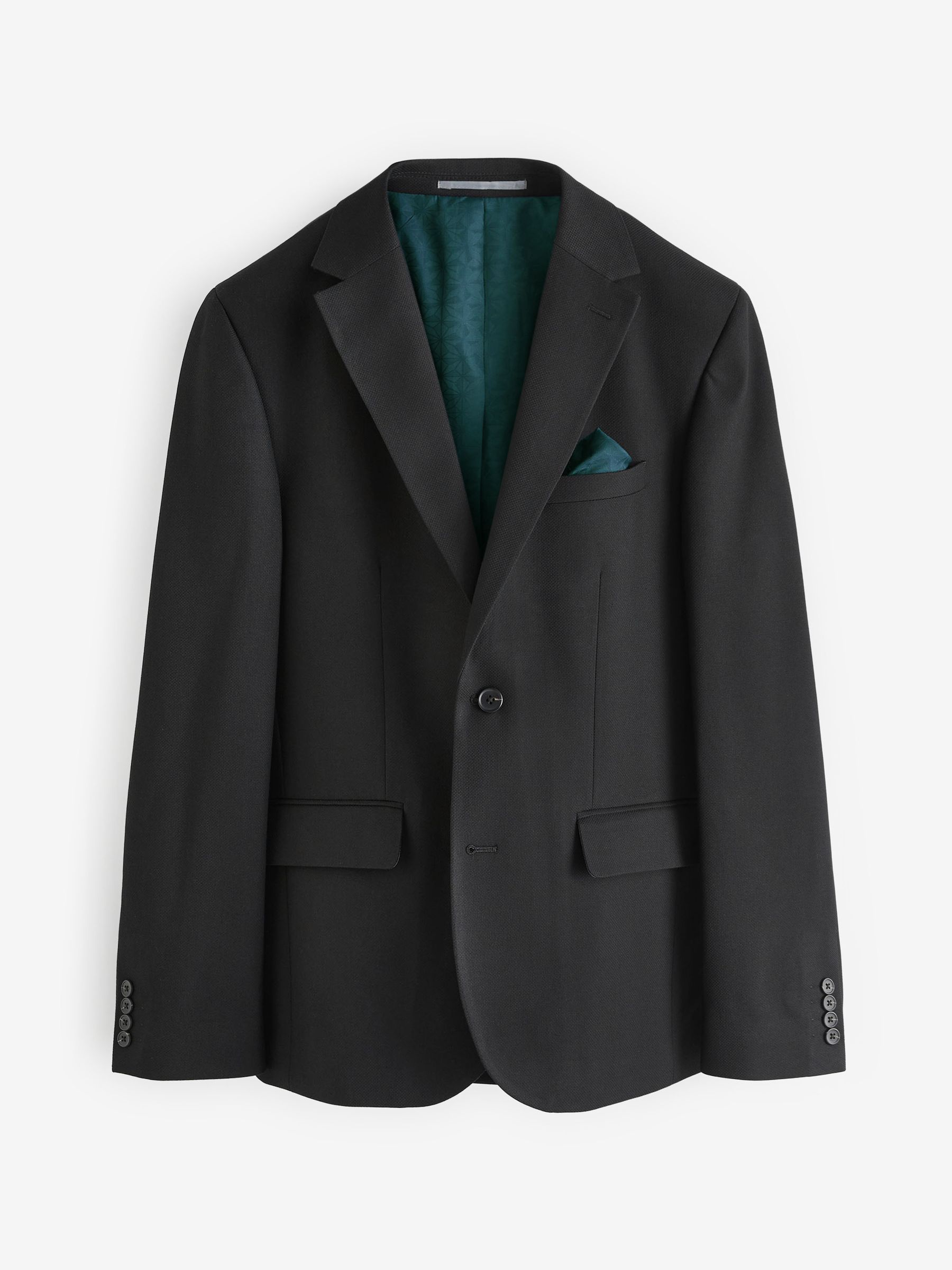 Buy Black Skinny Fit Textured Suit Jacket from Next USA