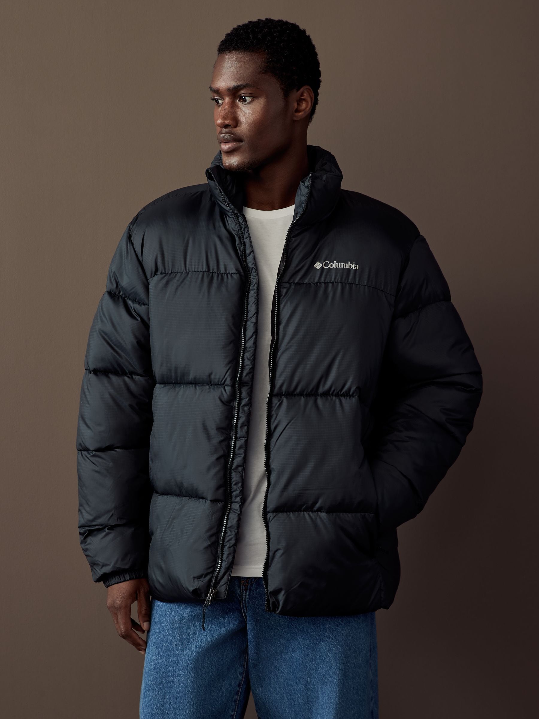 Buy Columbia Puffect III Padded Black Jacket from Next USA