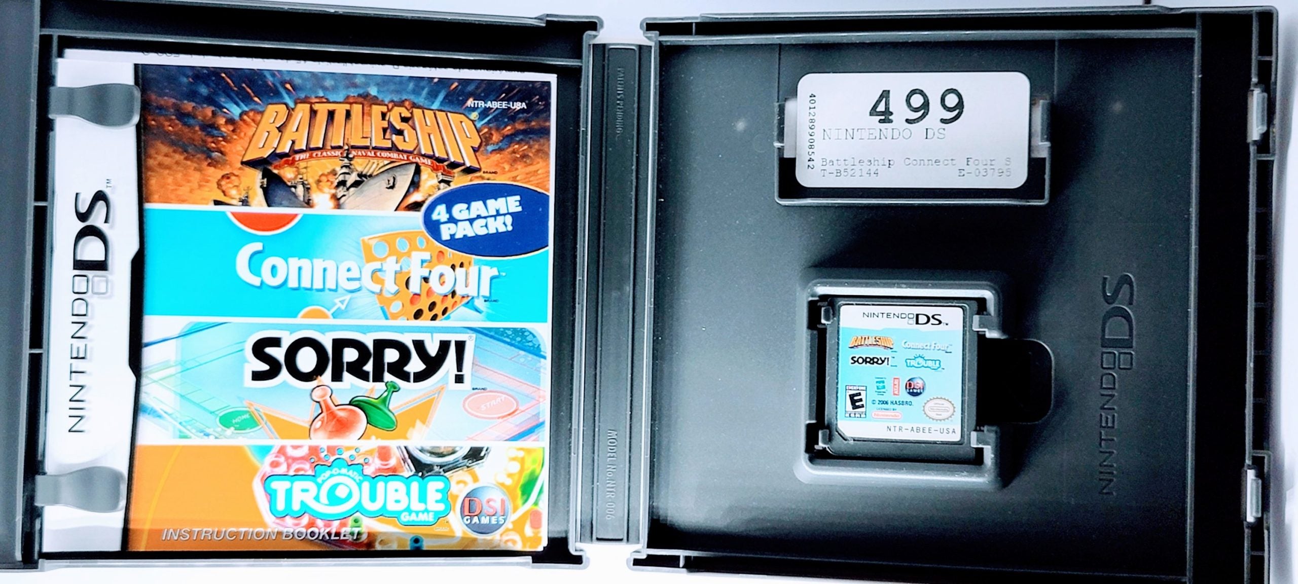 Battleship/Connect Four/Sorry!/Trouble - 4 Game Pack Nintendo DS: A Bu