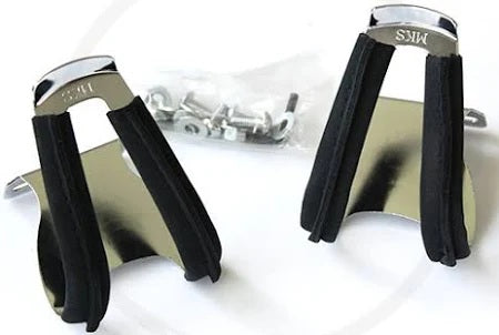 MKS Half Toe Clips – Black Leather Edition | Urban, Fixie