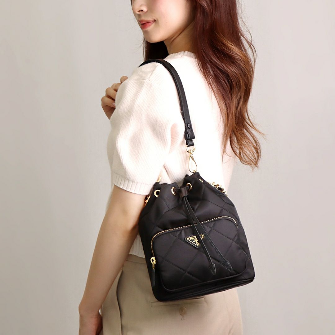 プラダ PRADA バッグ リュックサック 1BZ677 RV44 ブラック(F0002 NERO