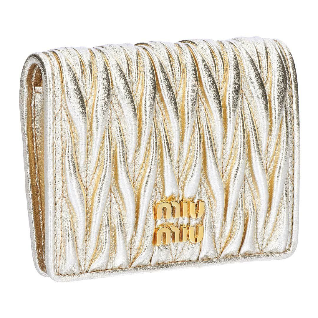 ミュウミュウ MIUMIU 折財布 二つ折り財布 MATELASSE マテラッセ