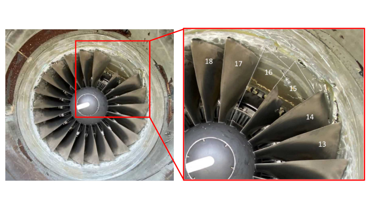 PW4000 エンジンブレード 実物航空部品｜工業インテリア Boeing PW4000