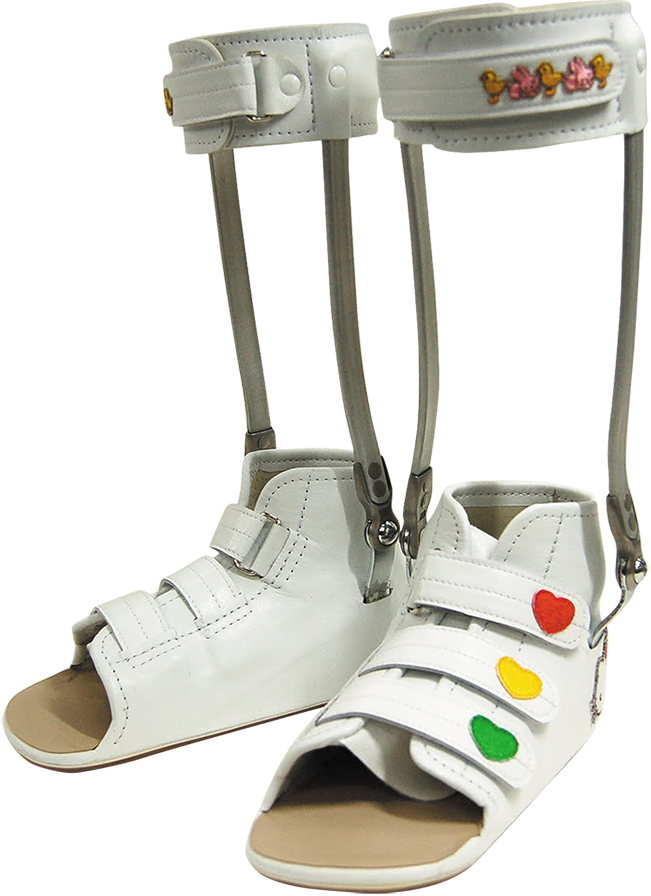 金属支柱付下肢装具のデザインについて | 小児用補装具のことなら