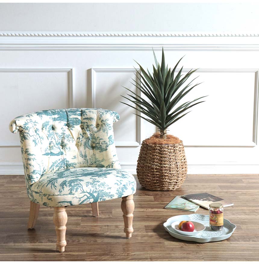 輸入家具 ボヌールチェア ラムズゲイトソファ 一人掛け ブルー(青