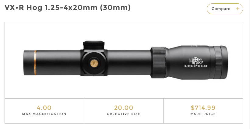 新たに手に入れたスコープ、リューポルドのVX-HOGについて研究する