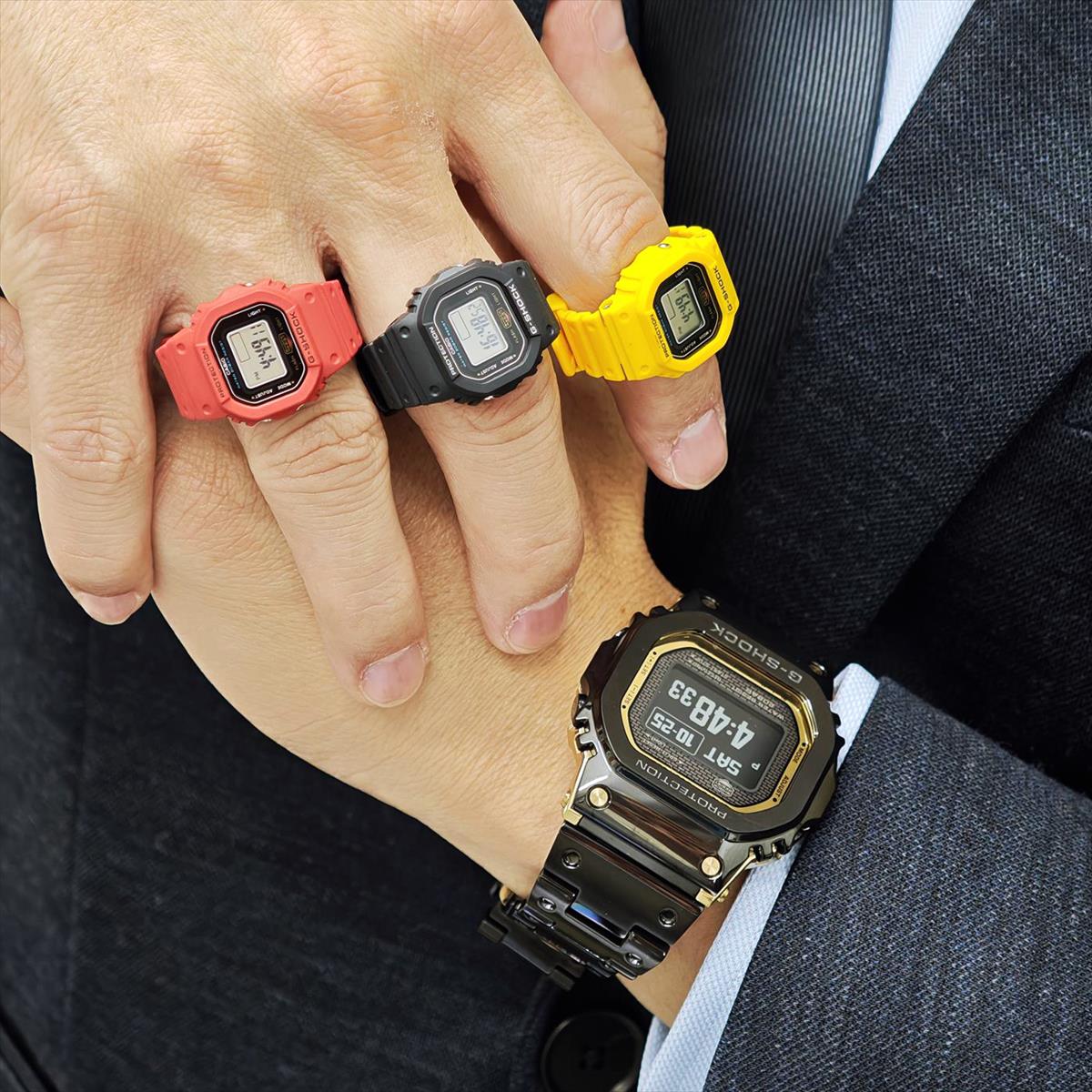 カシオ G-SHOCK nano DWN-5600-4JR 1/10サイズ ミニスクエア 20気圧