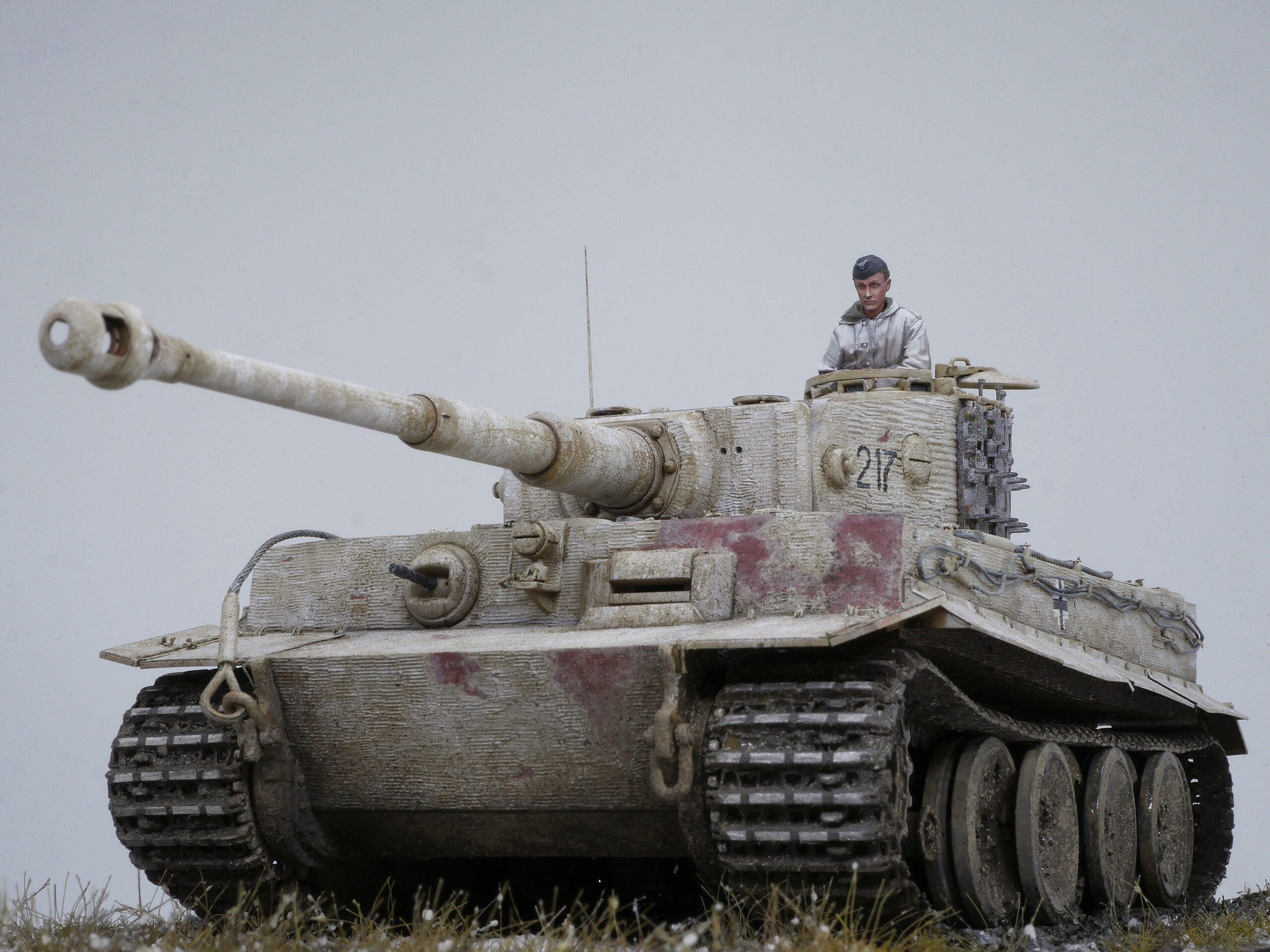 制作依頼品 1/35 DRAGON TIGERⅠ ドラゴン ティーガーⅠ 217号車