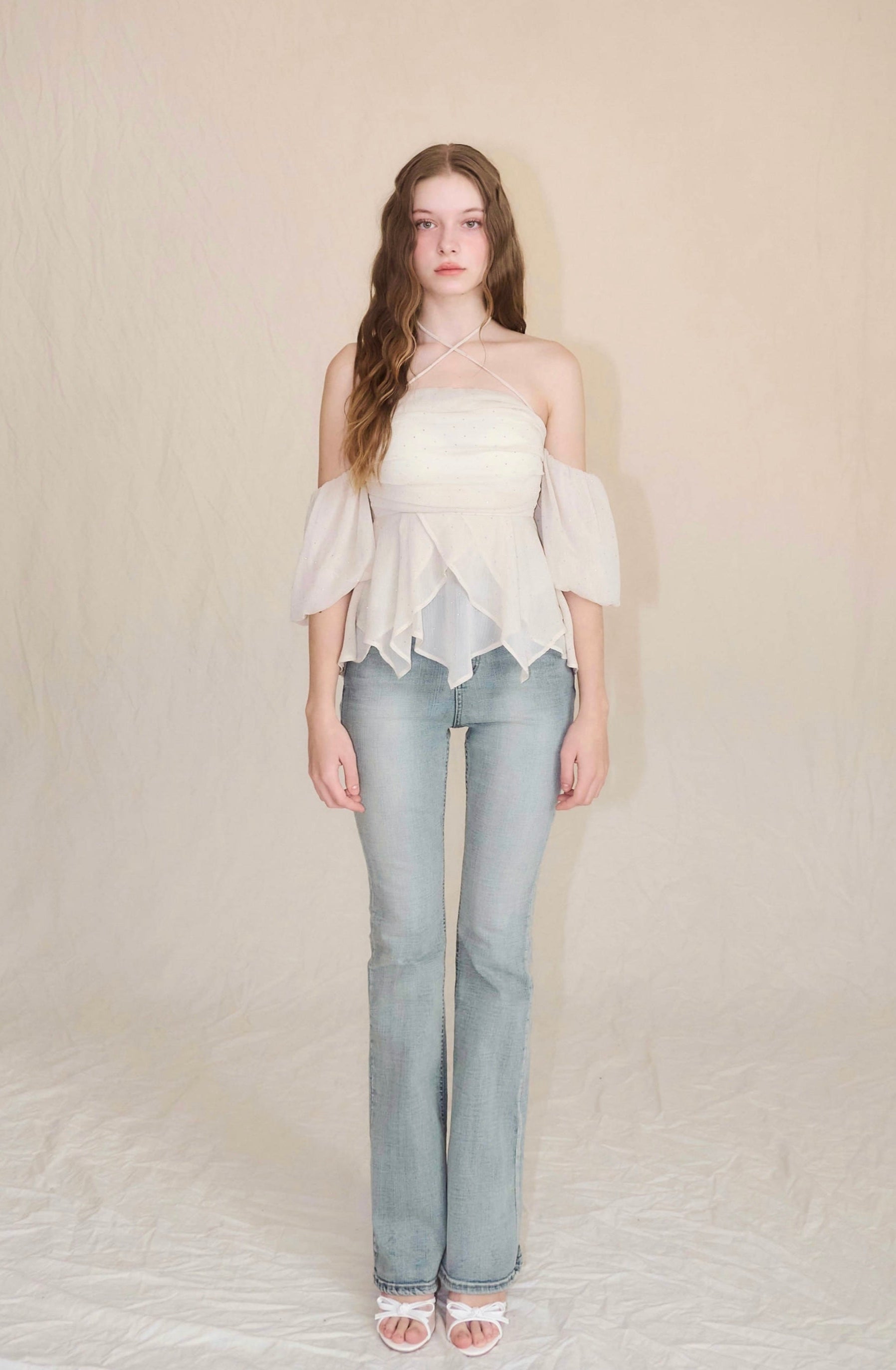 Bijou offshoulder blouse – YILON