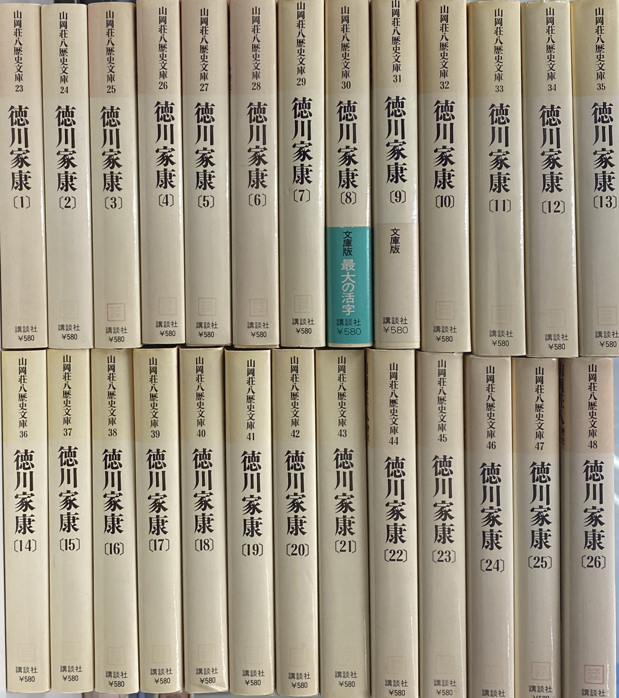 徳川家康 決定版 山岡荘八 全巻 外箱つき 古本 昭和 アンティーク 古書