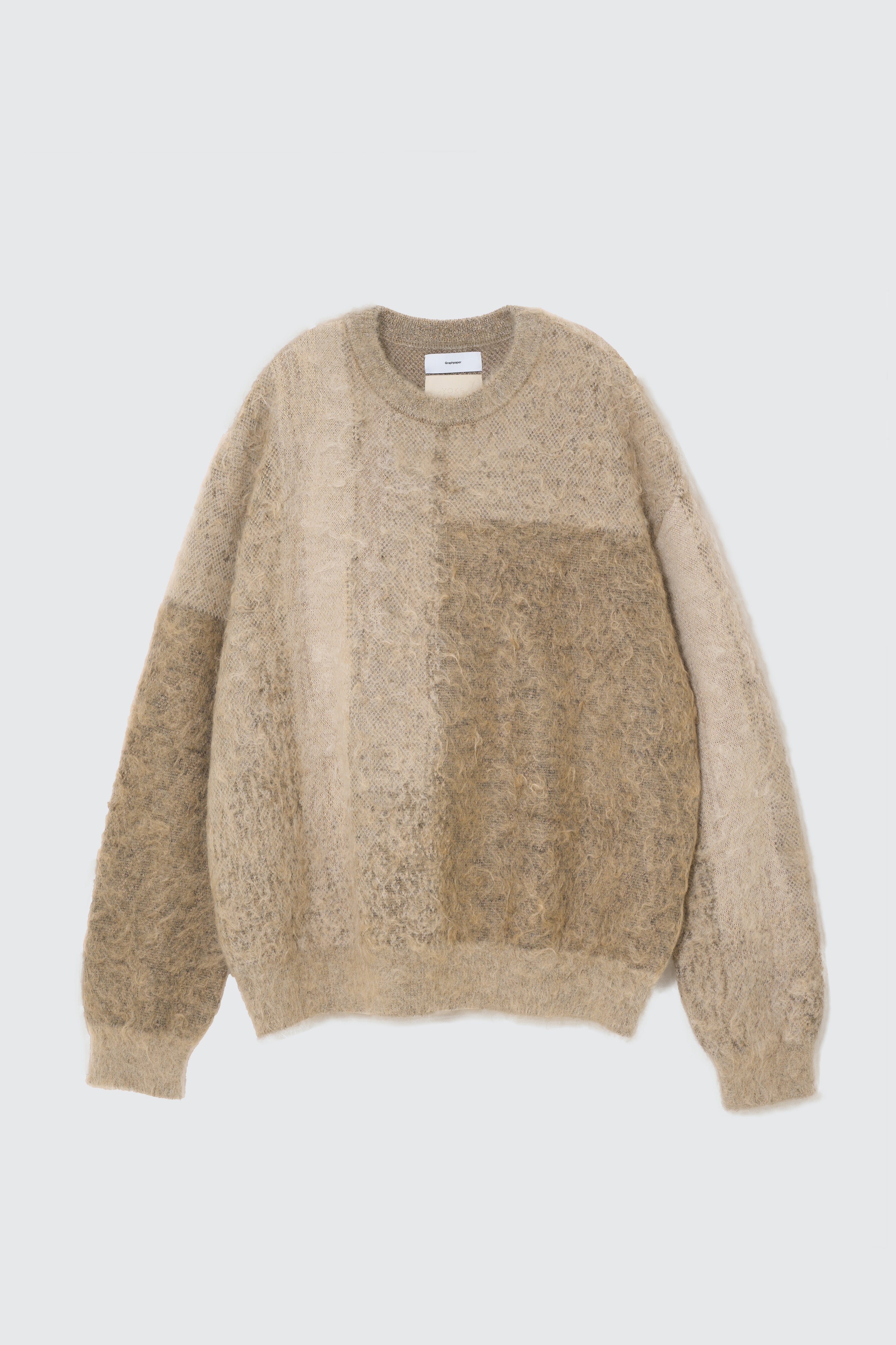 Abstract Jacquard Crewneck Sweater | YOKE Official Website