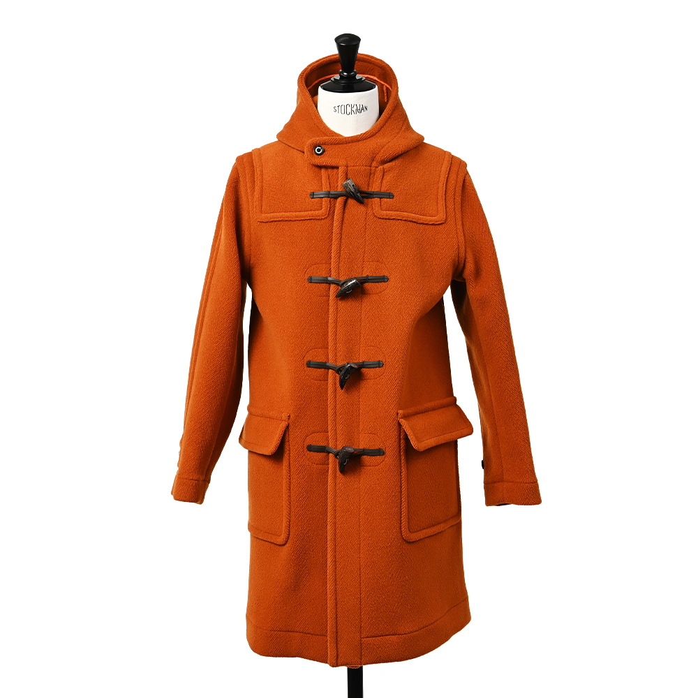 Joshua Ellis ウール ヘリンボーン ロング ダッフルコート REGULAR FIT