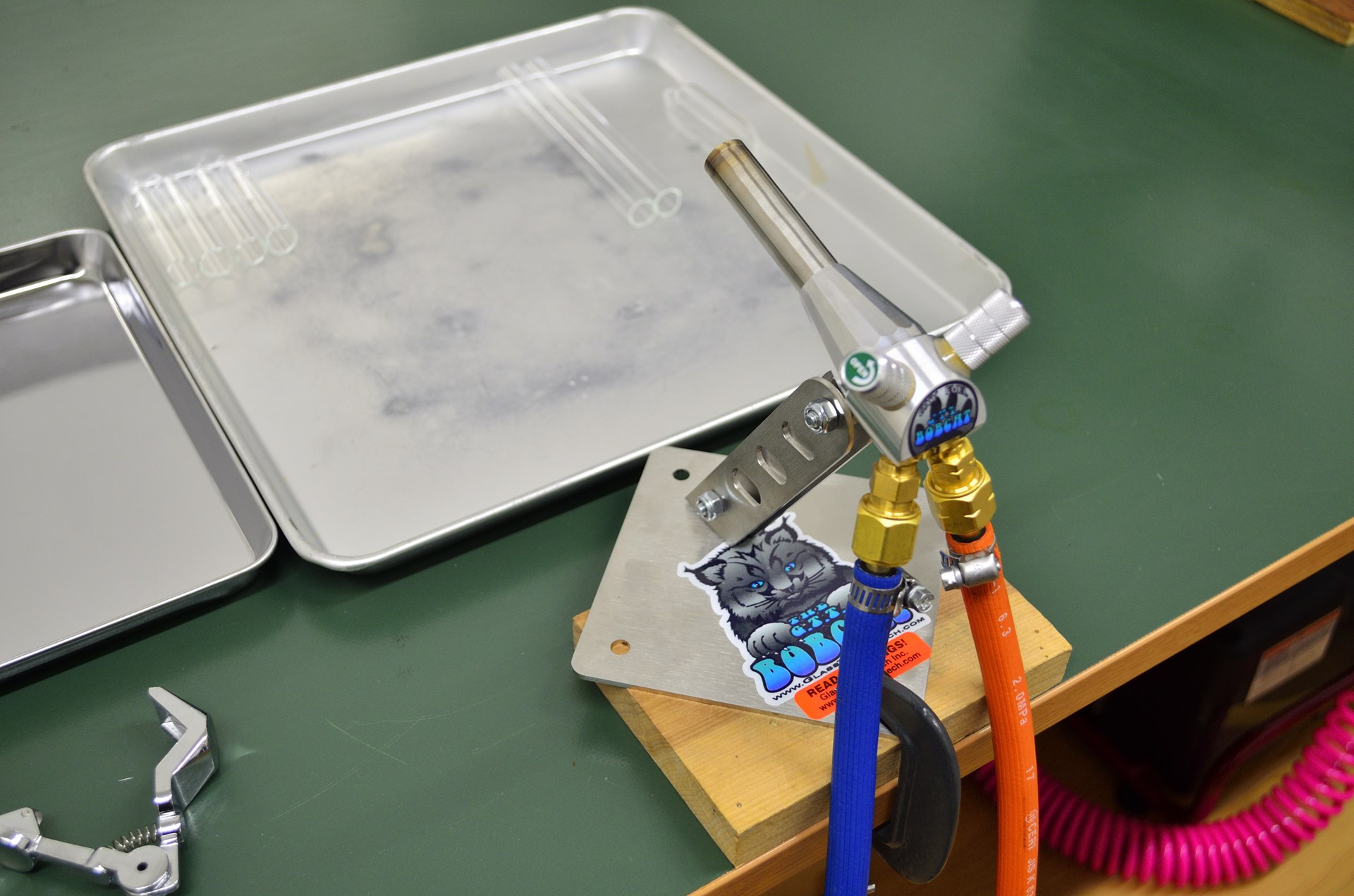 aicoloさま GTT社酸素バーナー links L字マーバー、酸素調整器等付 aicolo