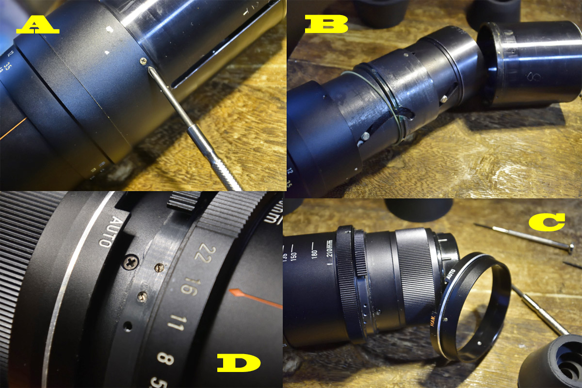PENTAX 「SMC TAKUMAR ZOOM 85-210mm f4.5」分解・清掃 | ヨッシーハイム