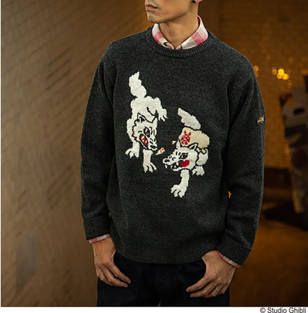 ジブリ】『もののけ姫』山犬＆シシ神デザインのセーターが登場しておる