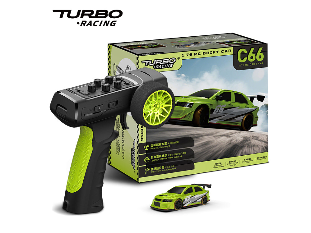 Turbo Racing C66 1:76 ラジコンドリフトカー P36送信機付属 技適認証