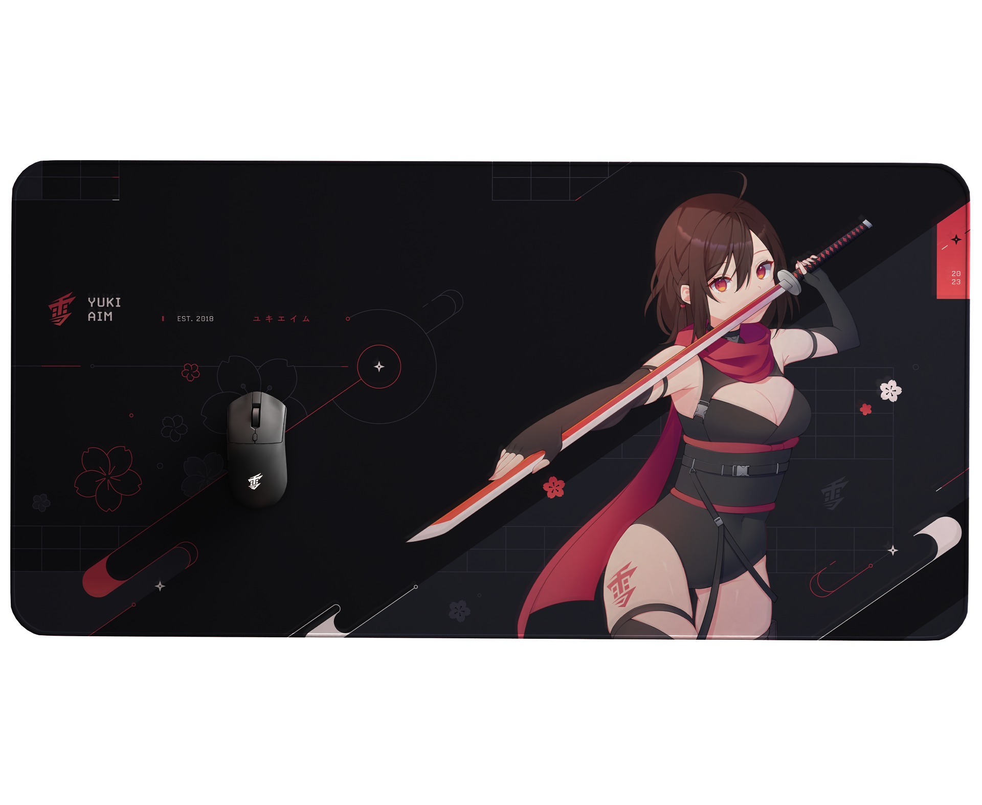 Yuki Aim - Katana XL Mousepad Limited (Black)