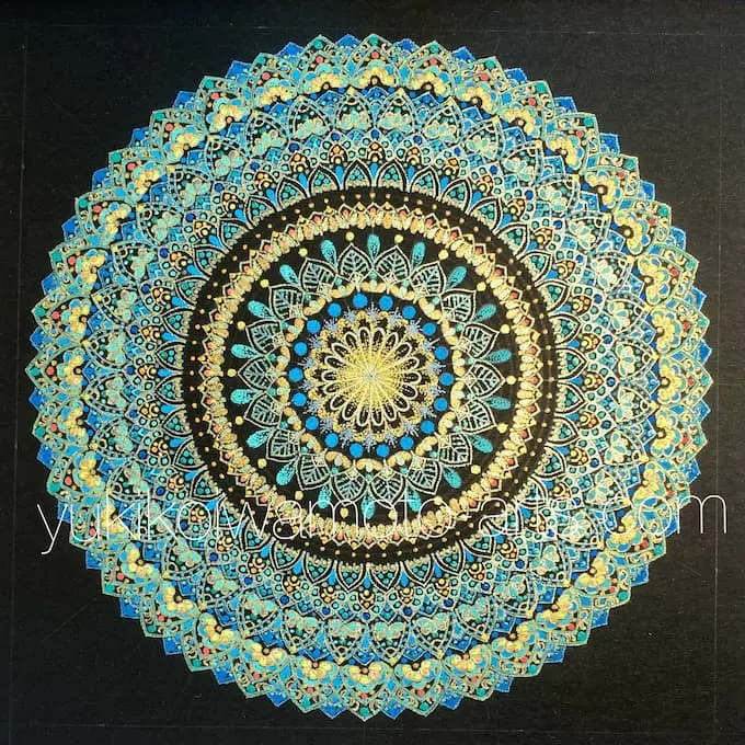 曼荼羅アート「恩寵」｜Mandala art “Grace” | 幸運を呼ぶ曼荼羅アート