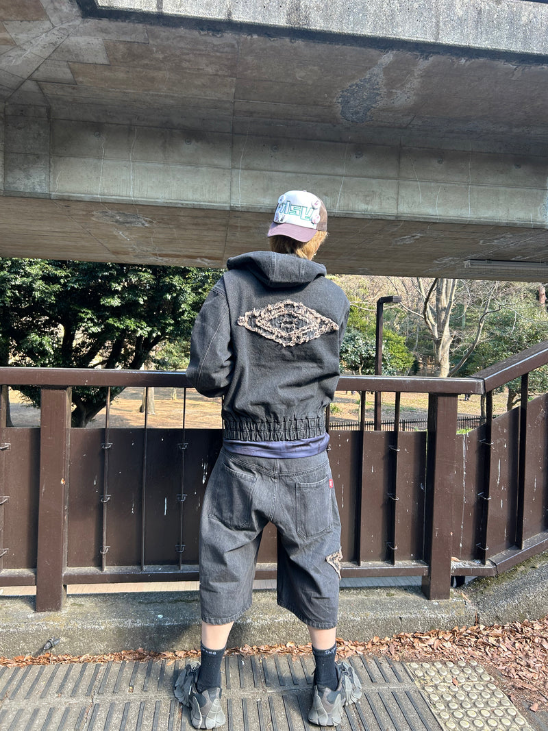 9090 × umbro Denim Zip Hoodie – YZ