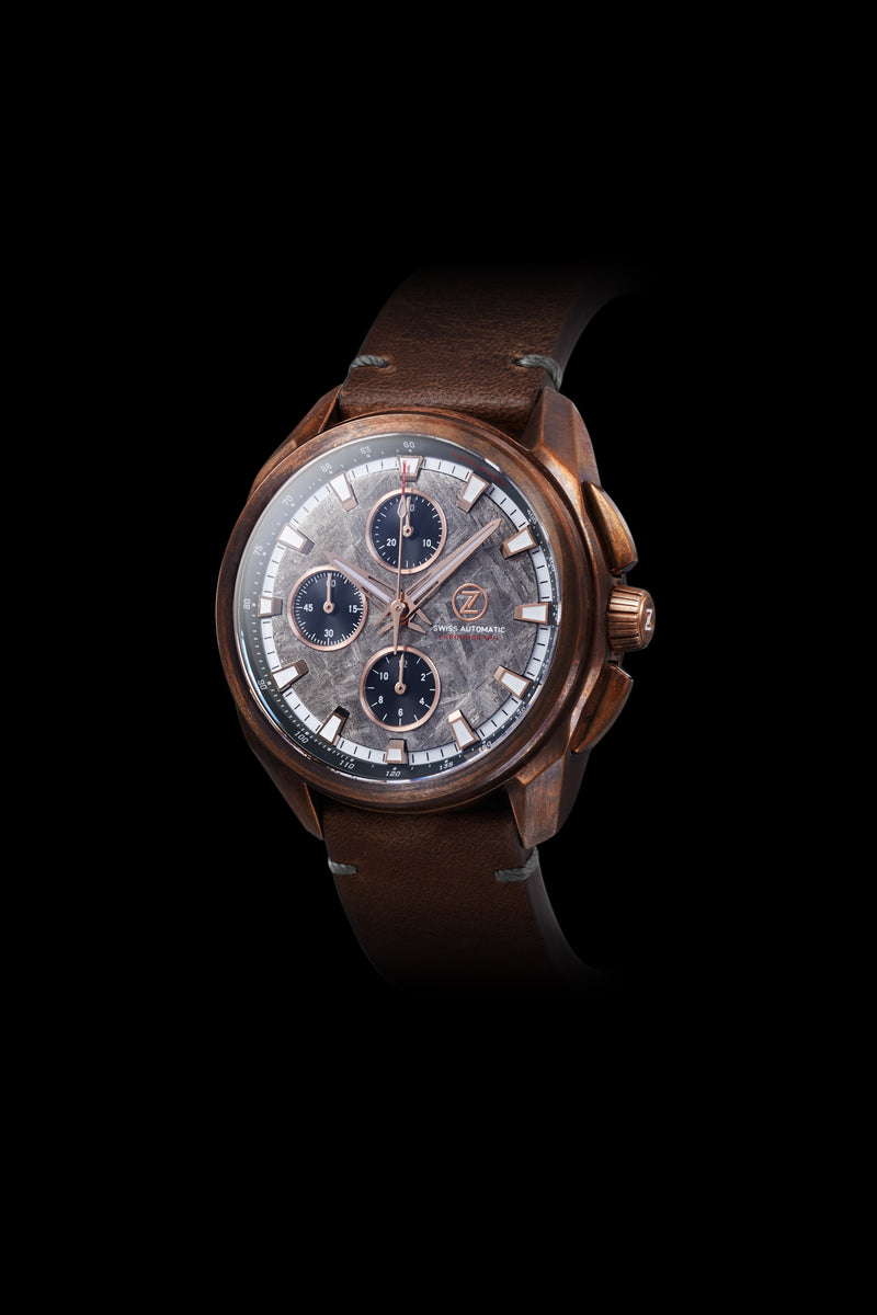 ZX-6 Meteorite mechaqurtz Chronograph – Zelos Watches