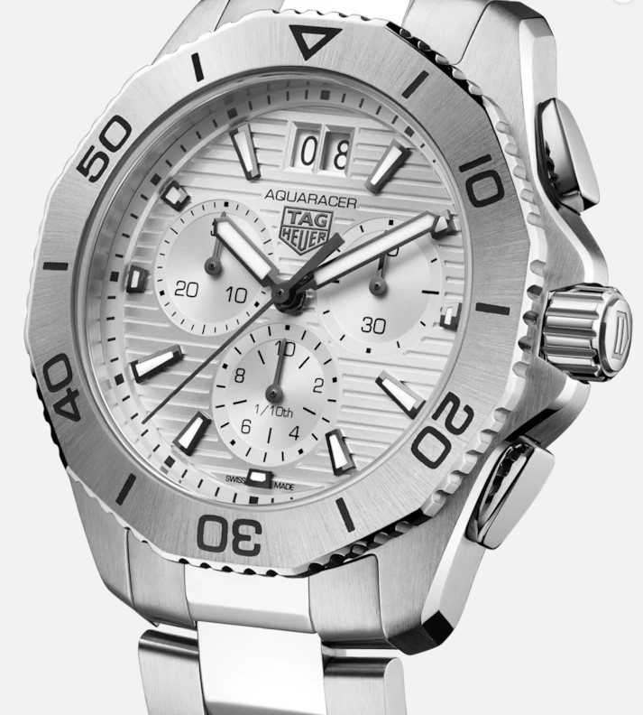 TAG Heuer Stainless Steel Aquaracer Quartz Chrono Watch | Hannoush