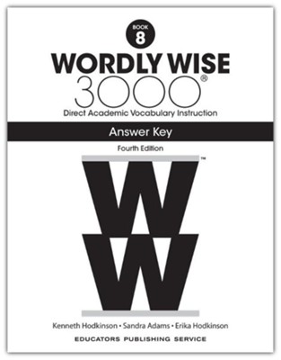 Wordly Wise 3000 Book 8 Key (4th Edition; Homeschool Edition