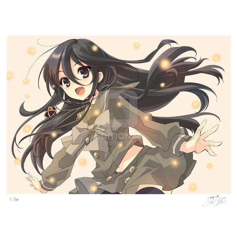 灼眼のシャナ 版画 複製原画 直筆サイン 100限定 灼眼のシャナ 版画