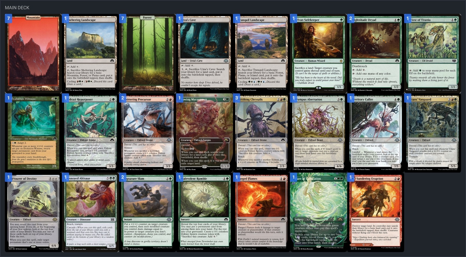 MTG 赤緑グルール モダンデッキパーツ MTG 赤緑グルール モダンデッキ