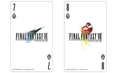 ファイナルファンタジー25周年記念トランプ」のマークと絵柄
