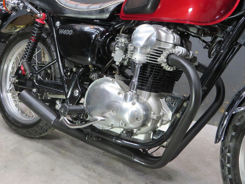 W400/W650 GANGオリジナルショート菅マフラー | ギャングパーツeショップ