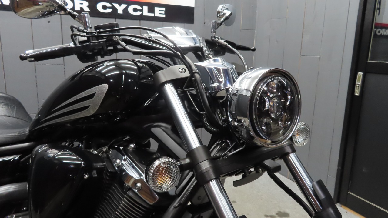 ヤマハXV系 LEDプロジェクターヘッドライトステー | ギャングパーツe