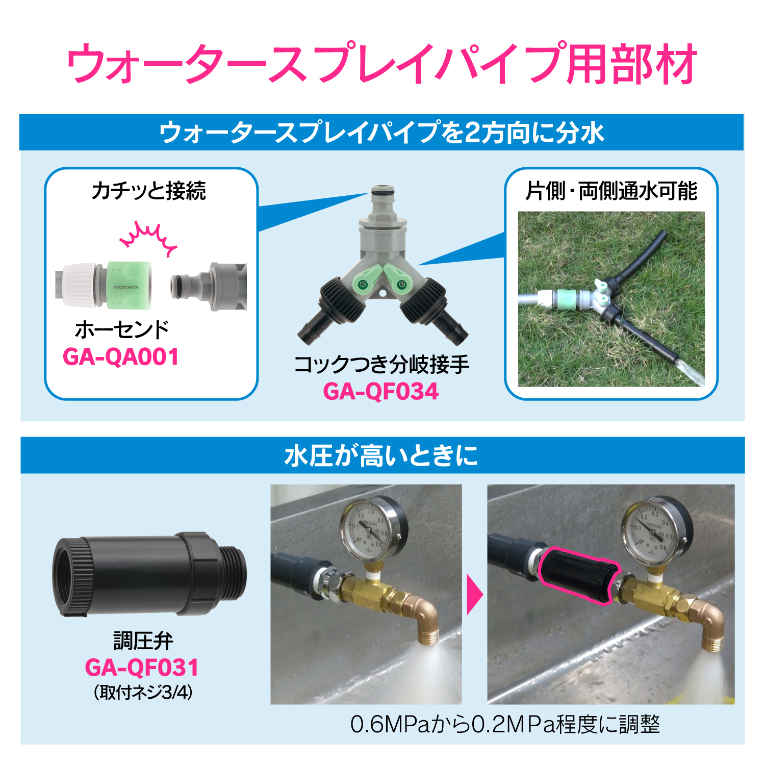 ウォータースプレイパイプ