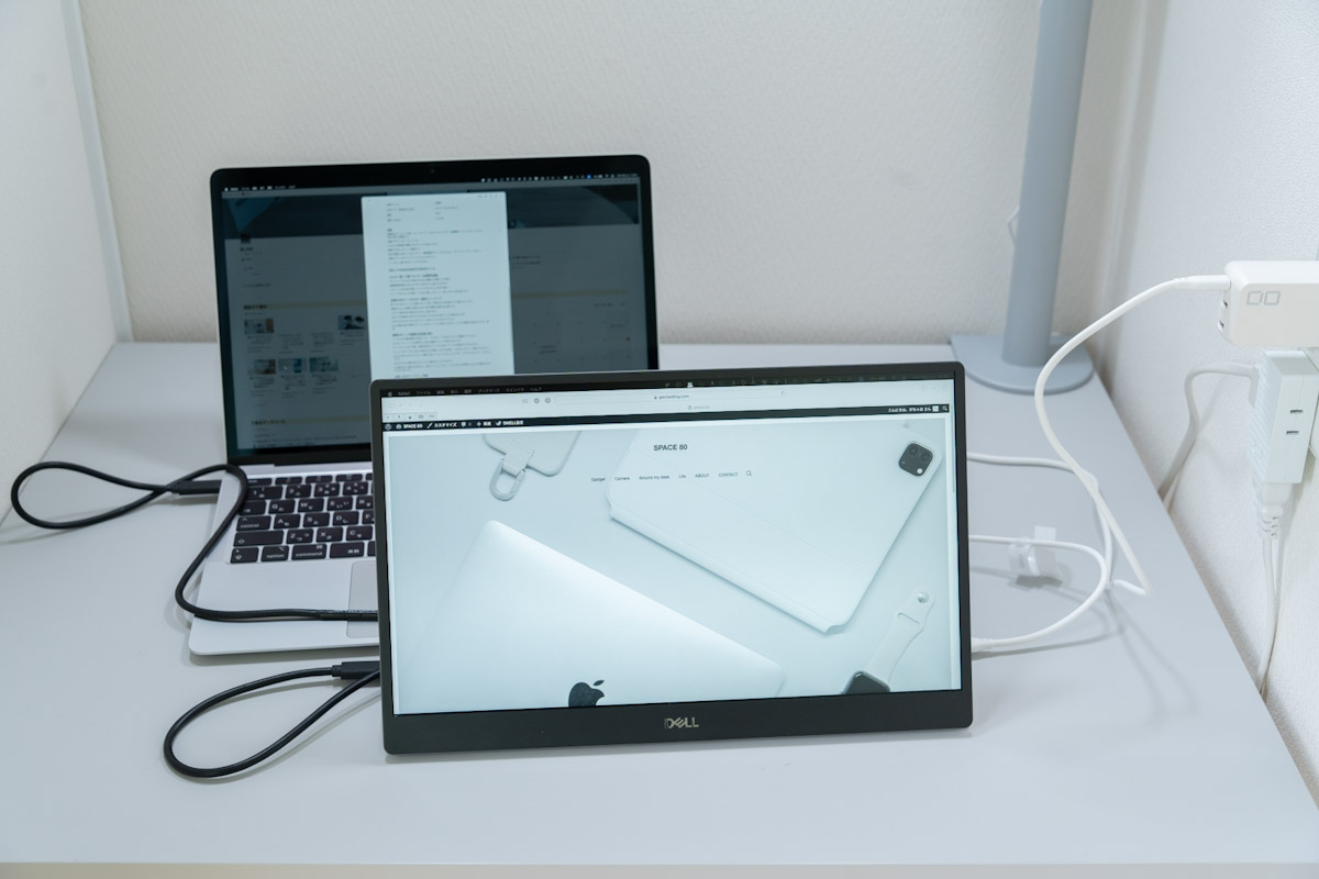 Dell P1424H 14インチポータブルモニターレビュー｜外でも中でも便利に