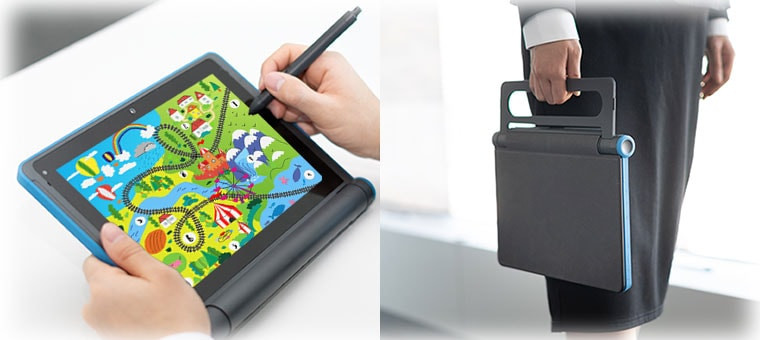 おもちゃ感がある。マウス「mouse E10」はスタイラス付き10.1インチで