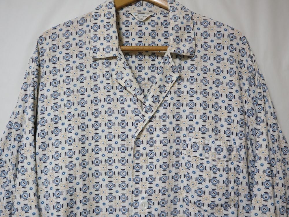 60s USA製 TOWNCRAFT PENNEY'S 小紋柄 エンブレム 紋章 ビンテージ